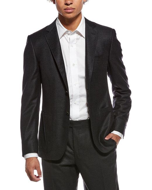 Canali Black Wool Blazer for men