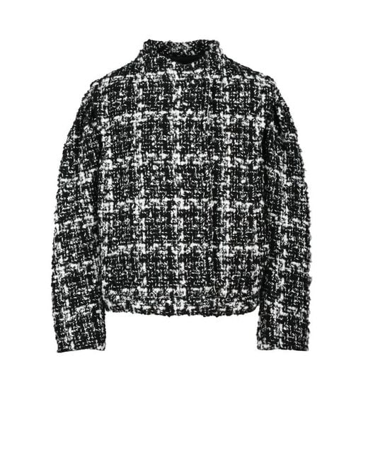 IRO Black Bouclé Coat