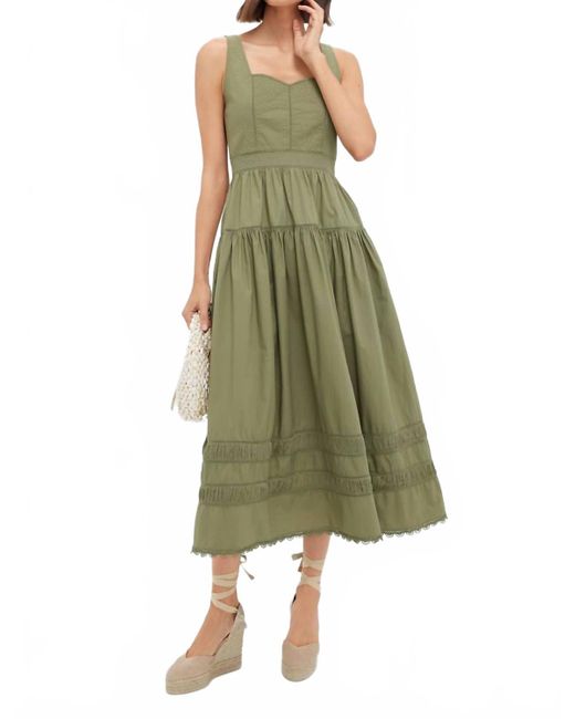 Ulla Johnson Green Isadora Dress