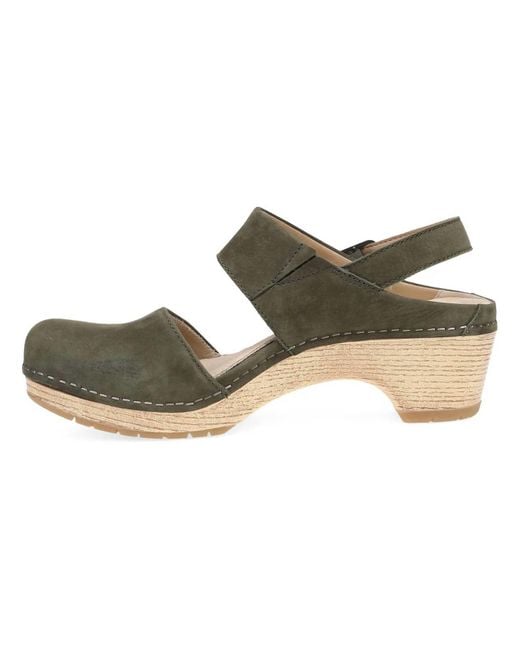 Dansko Green Lucia Closed-Toe Sandal