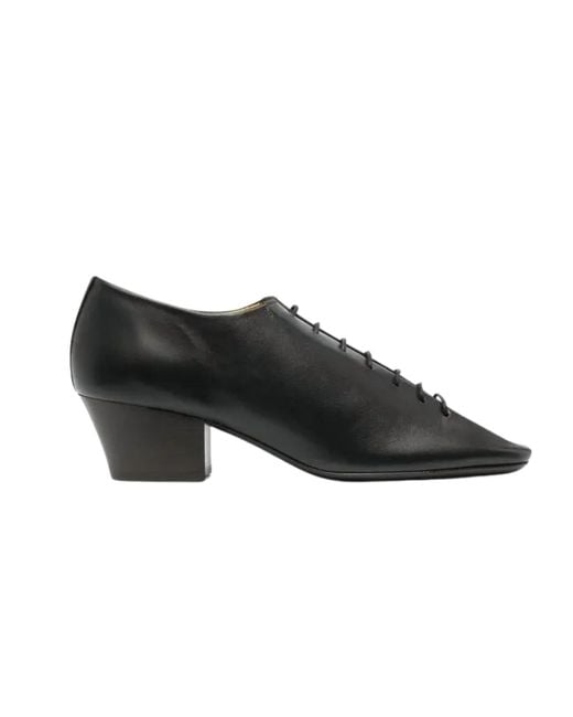 Lemaire Black Leather Derby Pumps