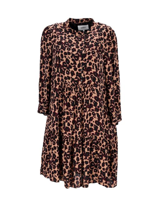 Ba&sh Brown Button-Front Dress