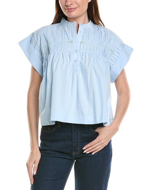 ANNA KAY Blue Tribecca Blouse