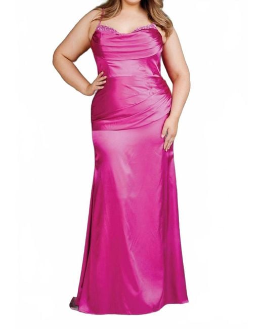 Athena Pink Andre Maxi Gown