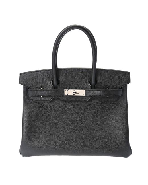 Hermès Black Birkin 30 Leather Handbag (pre-owned)
