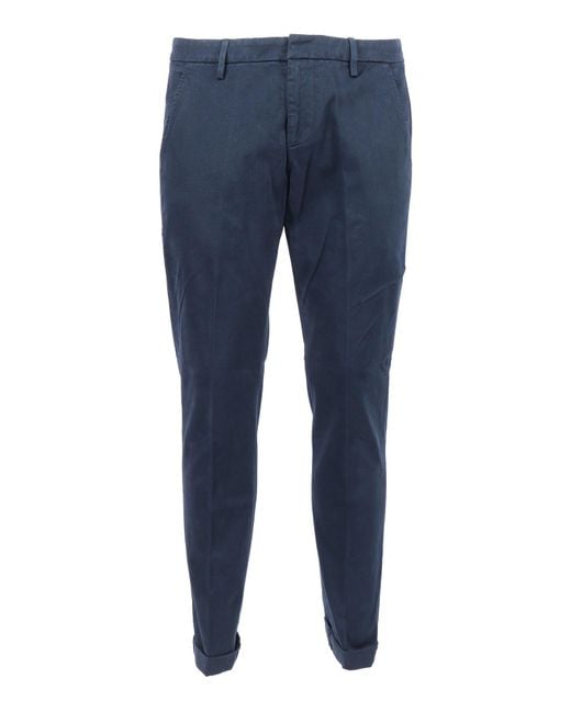 Dondup Blue Gaubert Tailored Pants for men