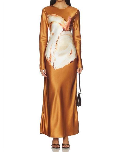 chinese dress ladies Acler Women's Redford Maxi Dress  Saint Bernard