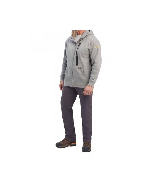 Ariat Gray Rebar Workman Full Zip Hoodie for men