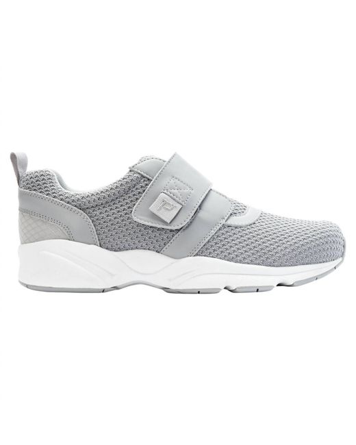 Propet Gray Stability X Strap Sneaker for men