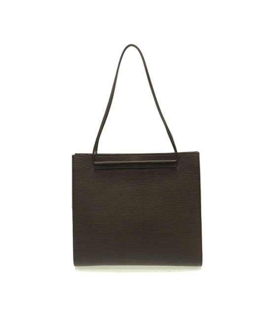 Louis Vuitton Saint Tropez Leather Shoulder Bag (pre-owned) in Black | Lyst