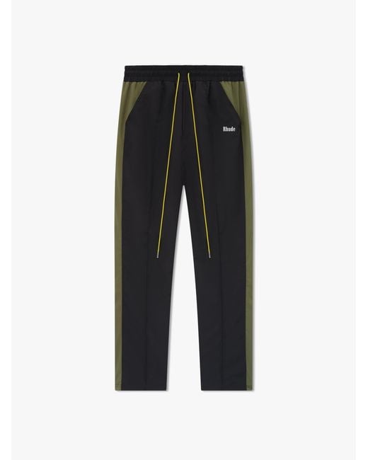 Rhude Black Polyester Athletic Pants