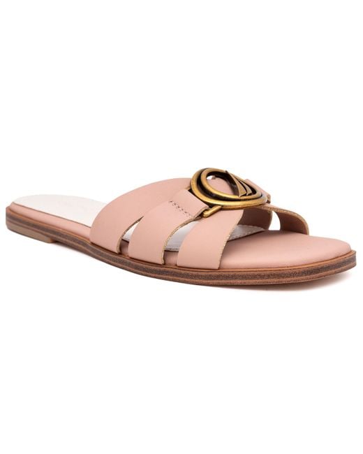 Nautica Pink Strappy Slide Sandal