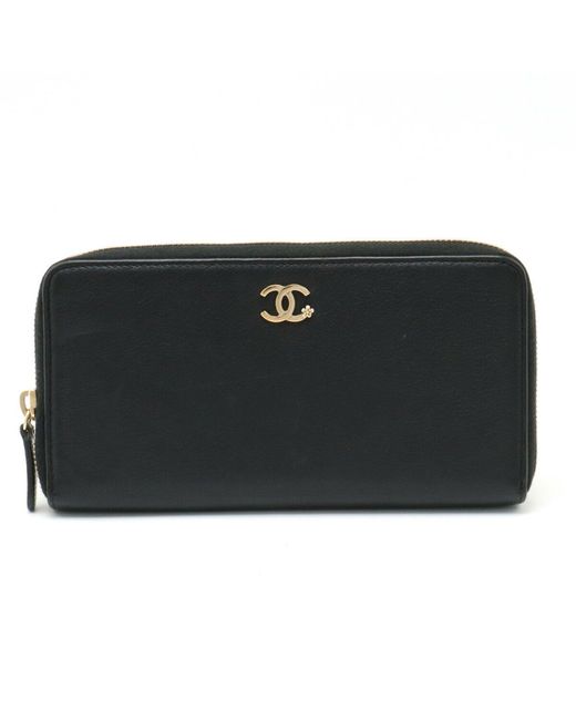 Chanel Black Leather Wallet (pre-owned)