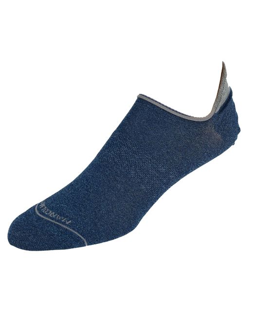 Marcoliani Blue Invisible Sneaker Liner Socks for men