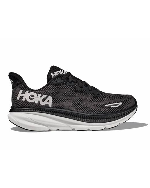 Hoka One One Black Clifton 9 Running Shoes for men