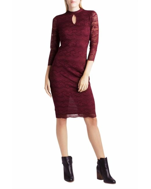 kensie floral lace dress Kensie Women's Floral-Lace A-Line Dress