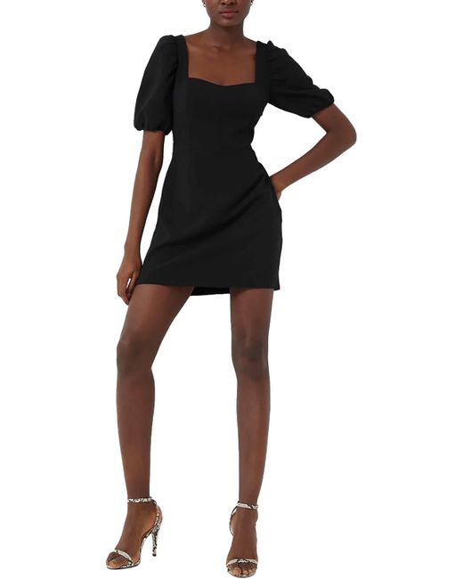 French Connection Black Whisper Cut Out Daytime Mini Dress