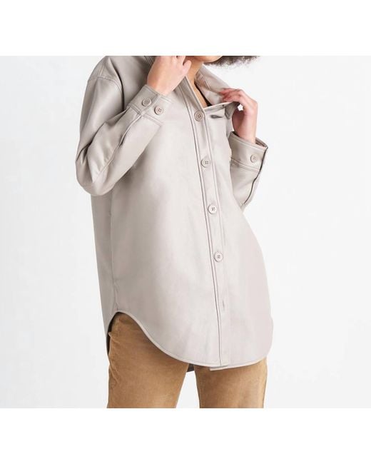 Dex White Pu Shacket
