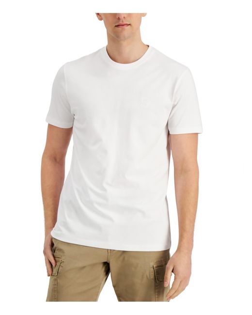 DKNY White Short Sleeve Crewneck T-shirt for men