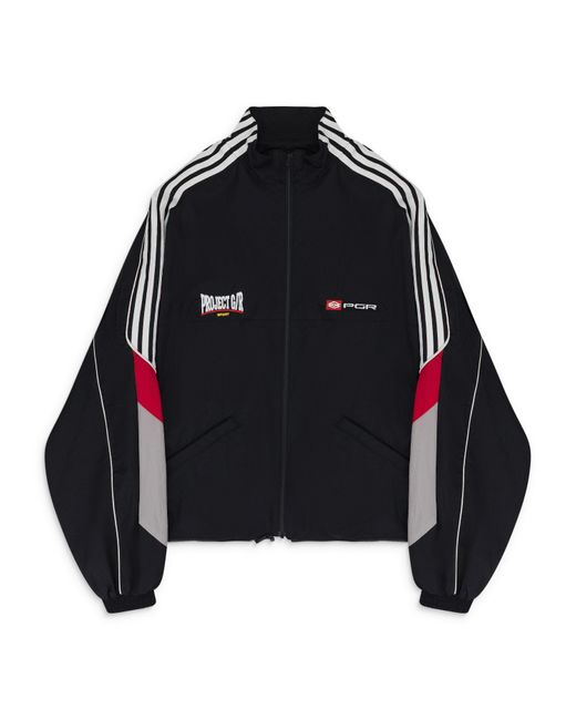 PROJECT G/R Black Upside Down Track Jacket for men