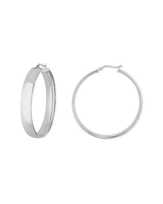 Ring Concierge White 14K Hoops