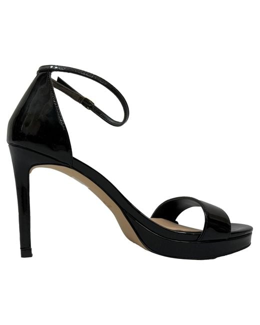 Stuart Weitzman Black Nudist Platform Sandals