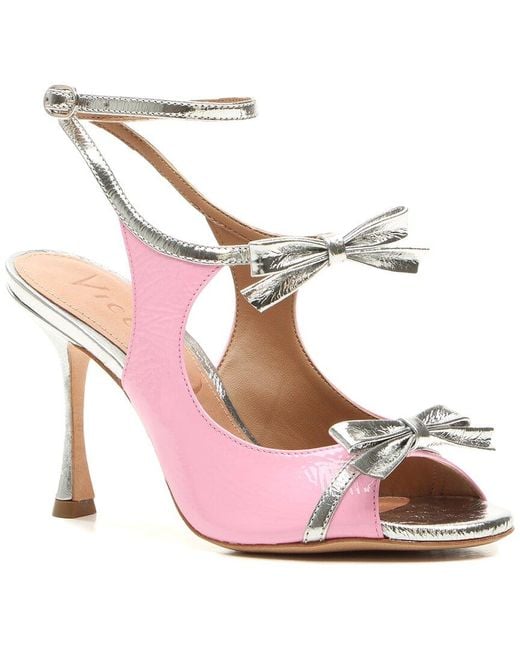 Vicenza Pink Rennes Leather Sandal