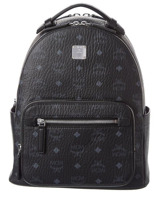 MCM Stark 32 Visetos Backpack in Black Lyst