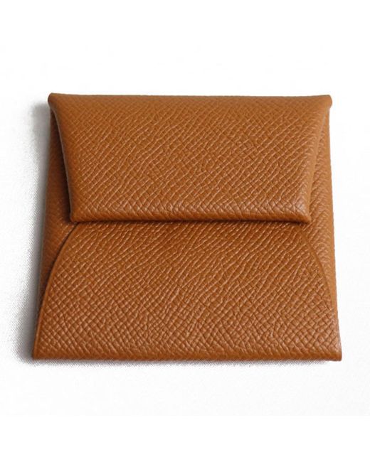 Hermès Brown Bastia Leather Wallet (pre-owned)