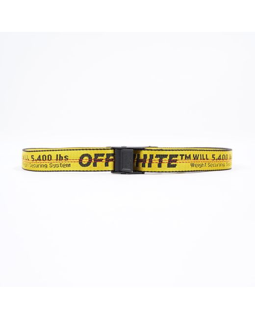 Off-White c/o Virgil Abloh Yellow Offindustrial Belt Fabric