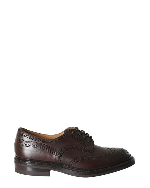 Tricker's Brown Classic Wingtip Bourton Leather Brogues for men