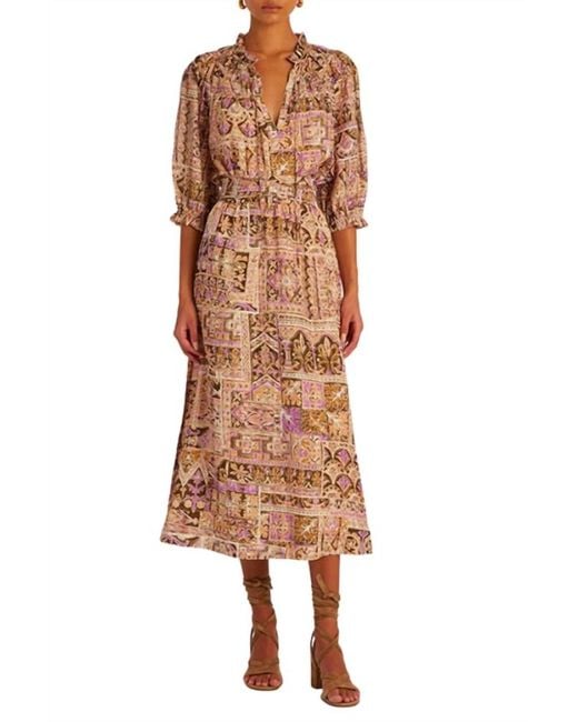 Marie Oliver Brown Estine Wrap Skirt