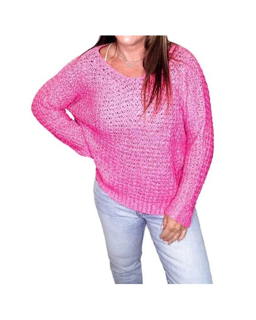 Wishlist Pink Lightweight Sweater