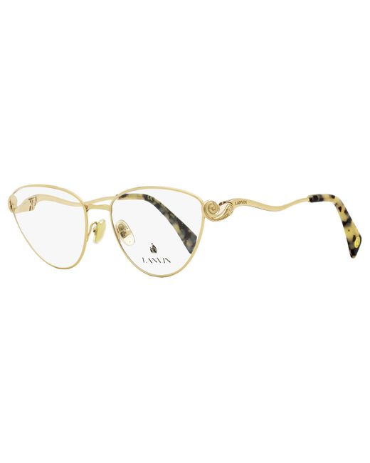 Lanvin Black Cat Eye Eyeglasses Lnv2110 708 Gold/cream 54mm
