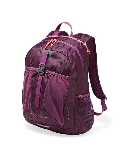 Eddie Bauer Purple Stowaway Packable 30l Backpack