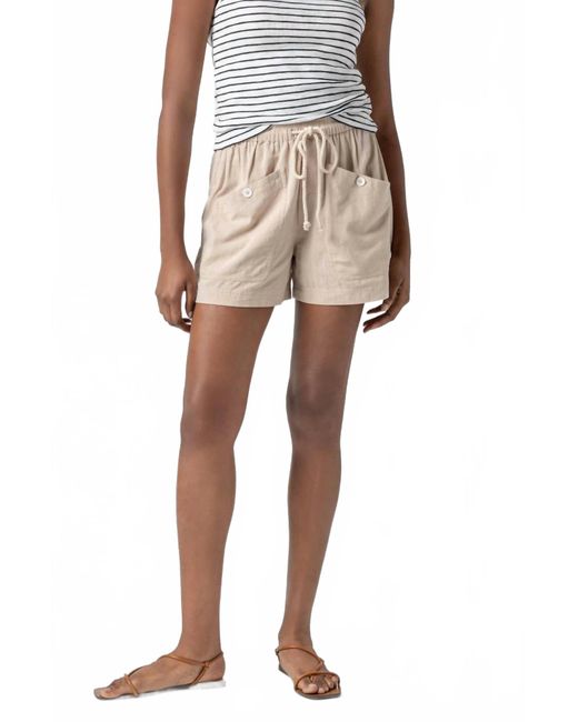 Lilla P Natural Patch Pocket Shorts