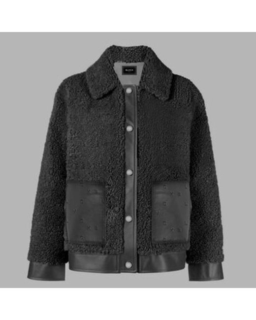 Blvck Paris Black Blvck Shearling Jacket for men