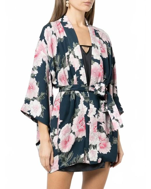 Fleur du Mal Blue Haori Kimono Robe