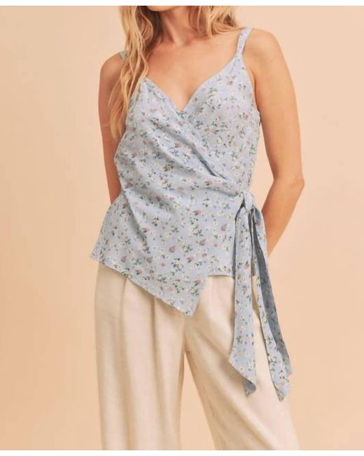 AEMI + CO Blue Malorie Top