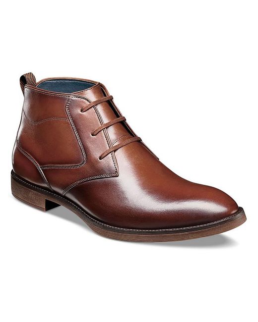 Stacy Adams Brown Kyron Leather Chukka Boots for men