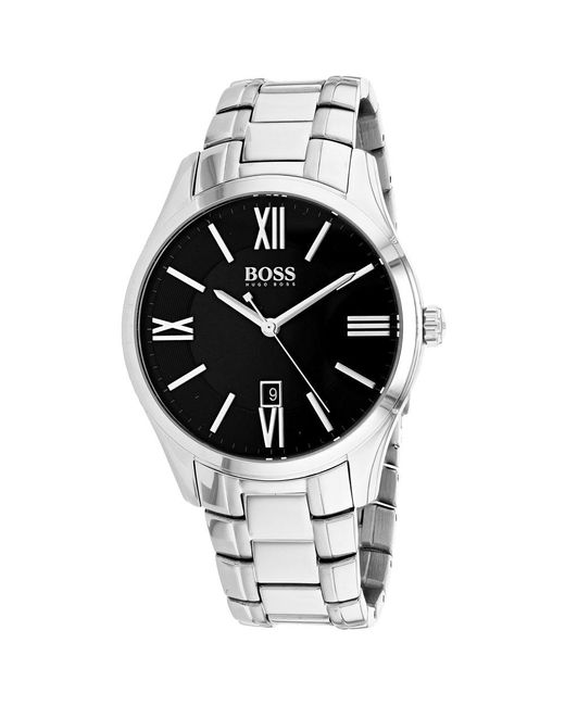 BOSS by HUGO BOSS Ambassador Dial Watch in Metallic for Men | Lyst