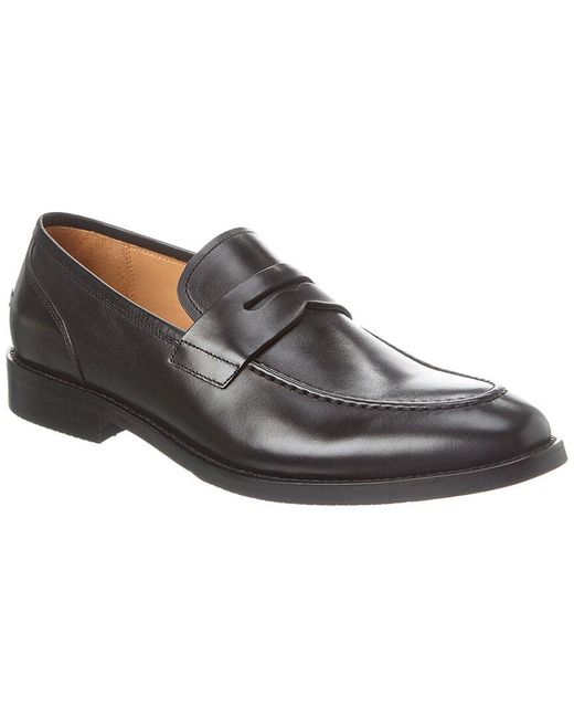 Warfield & Grand Black Solano Leather Loafer for men