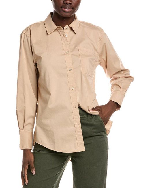 7 For All Mankind Natural Everyday Button-Down Shirt