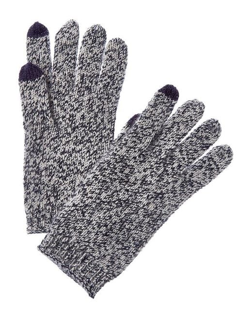Sofiacashmere Gray Marl Texting Cashmere Glove