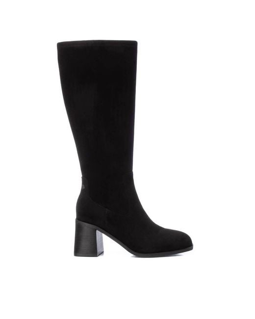 Xti Black Knee High Boots