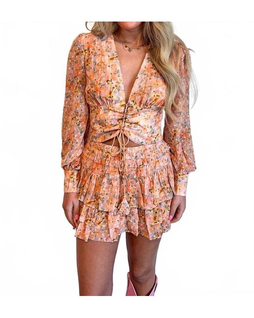 Reset By Jane Orange Citrus Splash Blouse