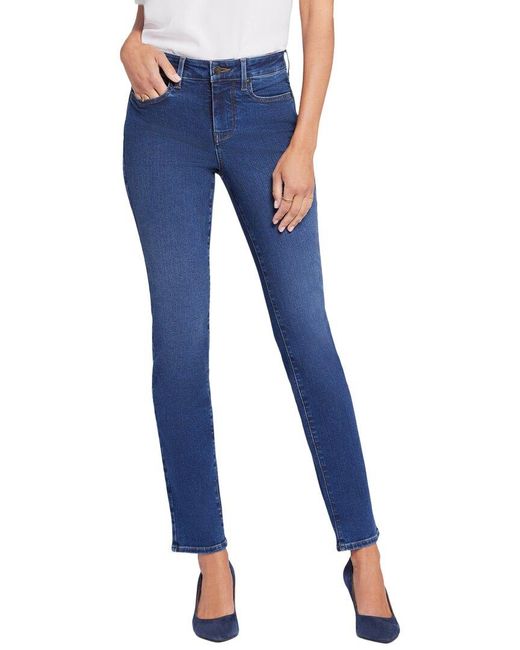 NYDJ Blue Petite Sheri Cooper Slim Jean