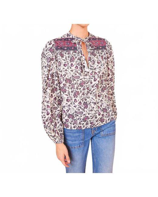 Ulla Johnson Blue Tillie Blouse