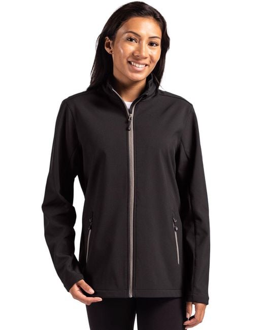 Clique Black Tempo Stretch Full Zip Softshell Jacket