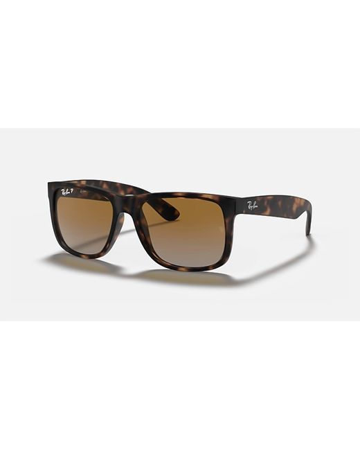 Ray-Ban Black Justin Medium Polarized Sunglasses Rb4165 865/T5 for men